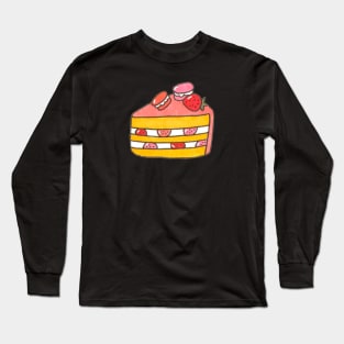 Strawberry cake///Drawing for fans Long Sleeve T-Shirt